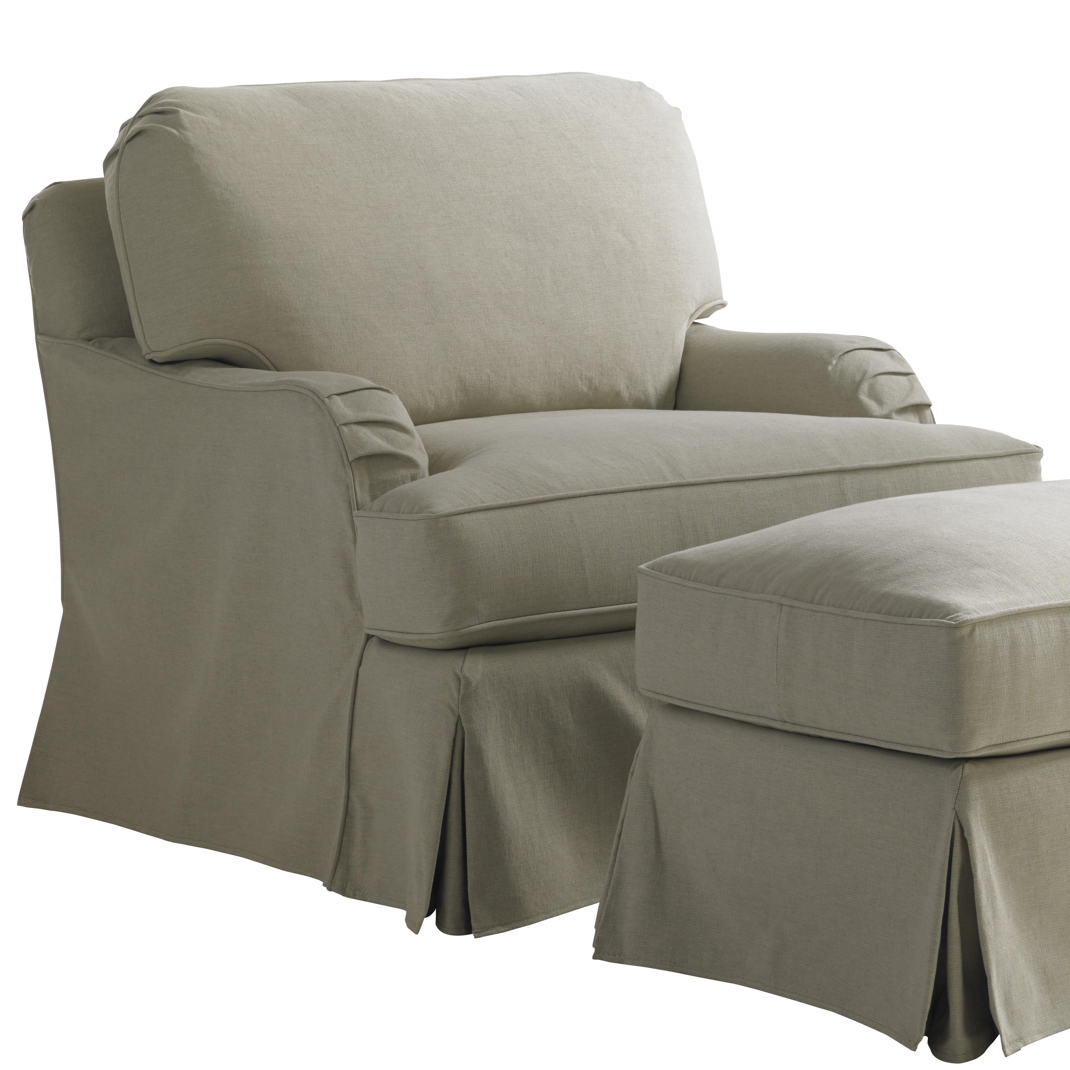 Oversized Chair And Ottoman Slipcover Chair And A Half With Ottoman